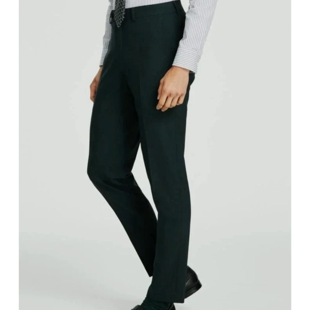 Bar III Mens‎ Slim fit Dress Pants 32Wx34L Emerald Green Solid E101497